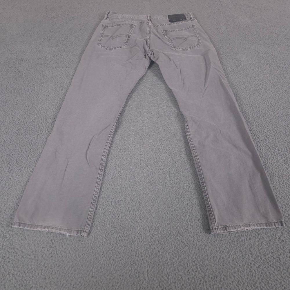 Levi's Jeans Mens 34x32 Gray 514 Straight Leg 100% Cotton Denim Faded Casual